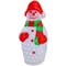 Northlight Lighted Commercial Grade Acrylic Outdoor Christmas Snowman - 34" - Pure White